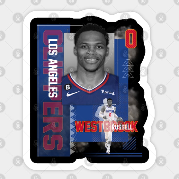 Los Angeles Clippers Russell Westbrook 0 Sticker by today.i.am.sad